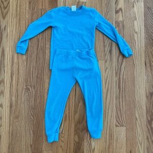 Blue thermal pajamas